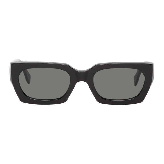 Photo: RETROSUPERFUTURE Black Teddy Rectangular Sunglasses