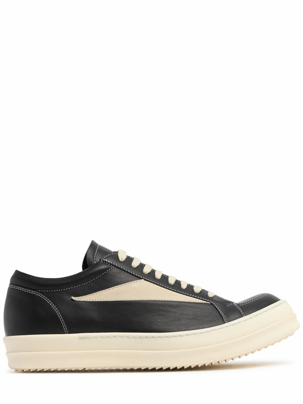 Photo: RICK OWENS Bumper Vintage Leather Sneakers