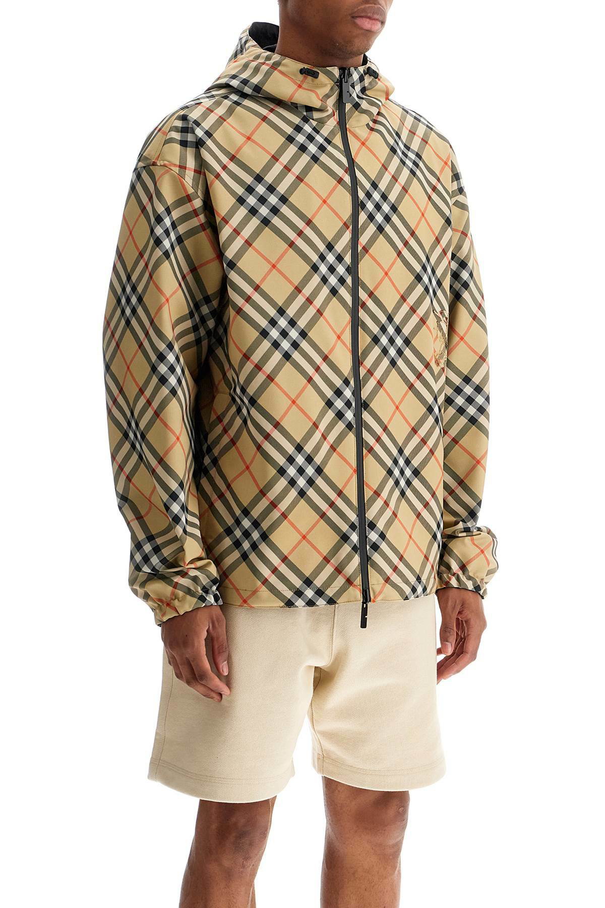 Burberry バーバリー TRAFFORD REVERSIBLE JACKET BURBERRY reversible trafford check jacket Beige Burberry