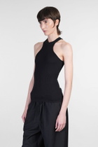 ANDREĀDAMO Tank Top In Black Polyamide