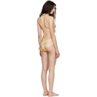 Chloé Multicolor Sunbleached Flower Print Bikini Top