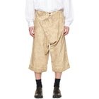 Vivienne Westwood Beige Inferno Denim Shorts