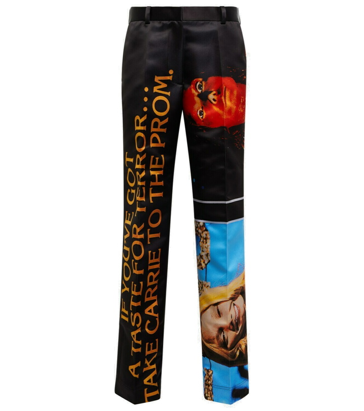 Photo: JW Anderson - Printed satin straight pants