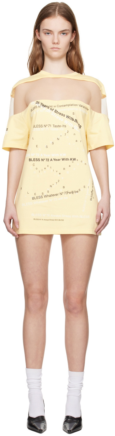 Bless SSENSE Exclusive Yellow Minidress