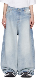 VETEMENTS Blue Oversized Baggy Jeans