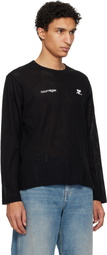 Courrèges Black Printed Mesh T-shirt