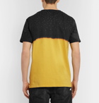 Off-White - Slim-Fit Embellished Tie-Dyed Cotton-Jersey T-Shirt - Men - Yellow