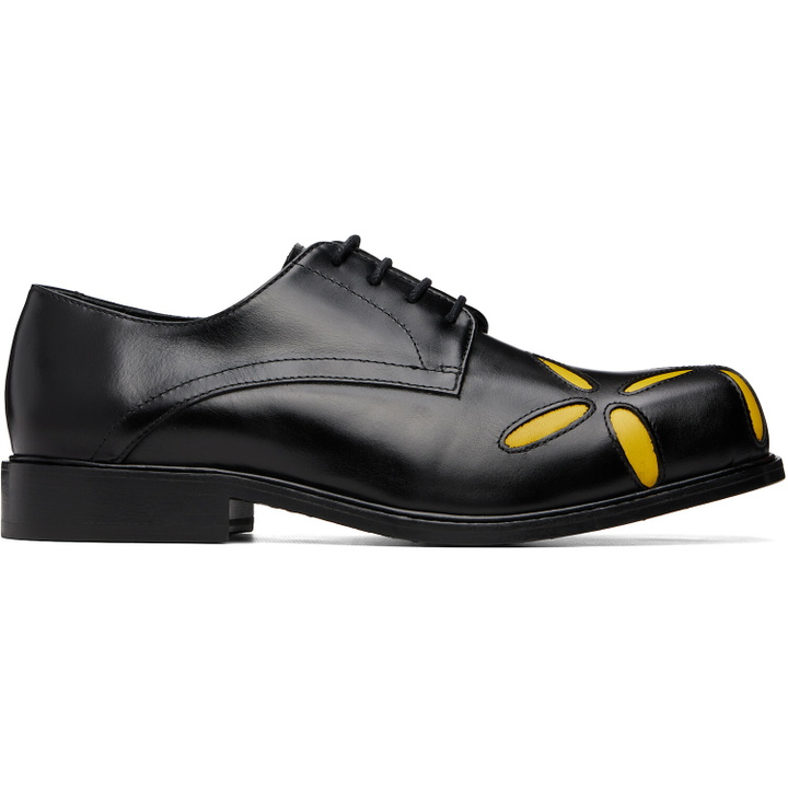 Photo: Stefan Cooke Black Slashed Square Toe Derbys