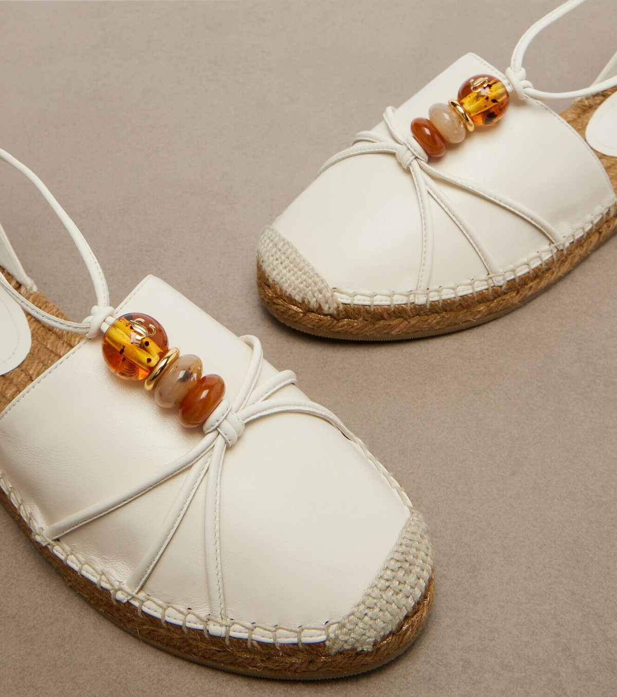 Jimmy Choo Lemi embellished leather espadrilles