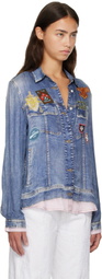 Diesel Blue Trompe L'oeil Shirt