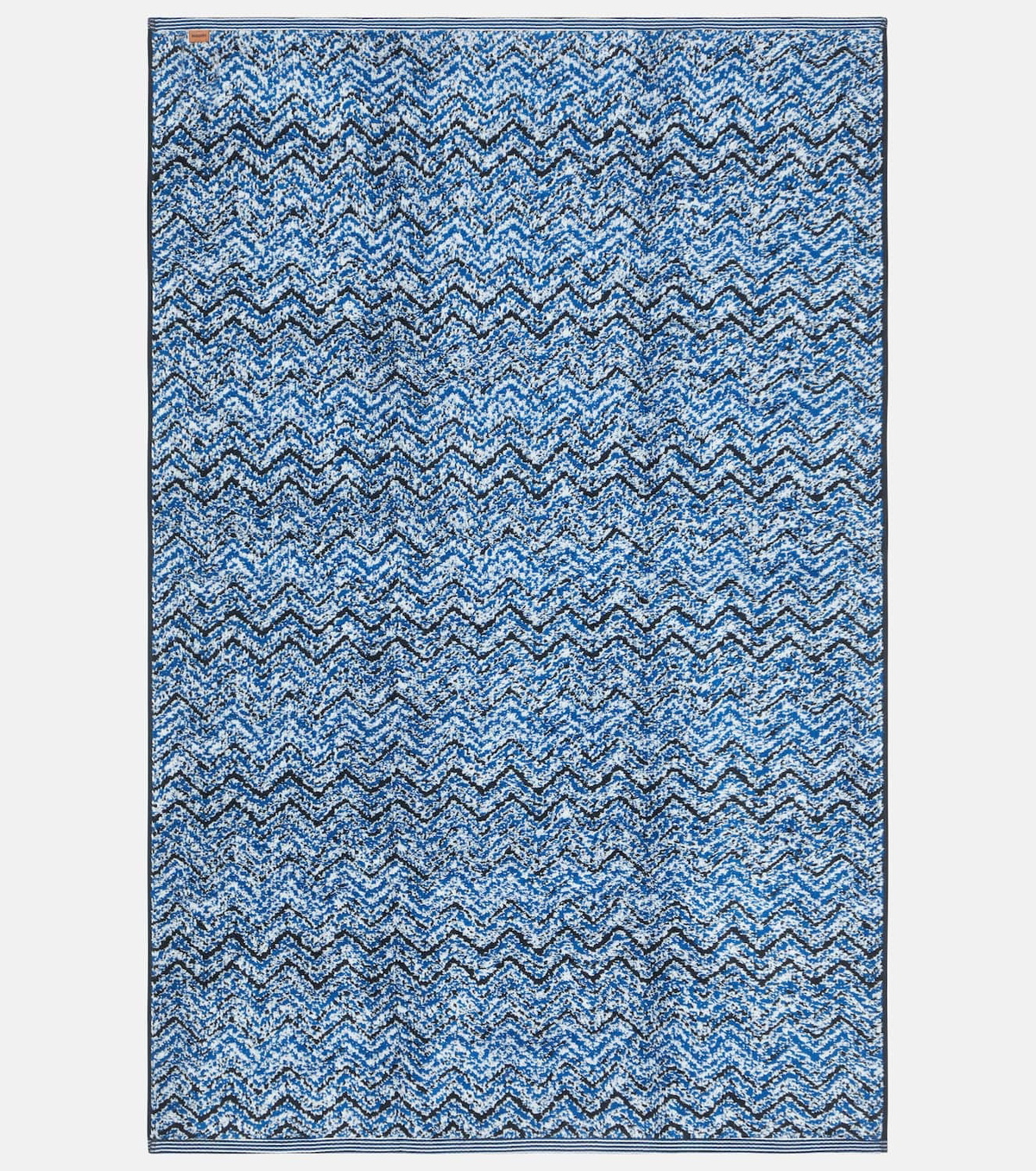 Missoni Azul Zigzag cotton terry beach towel