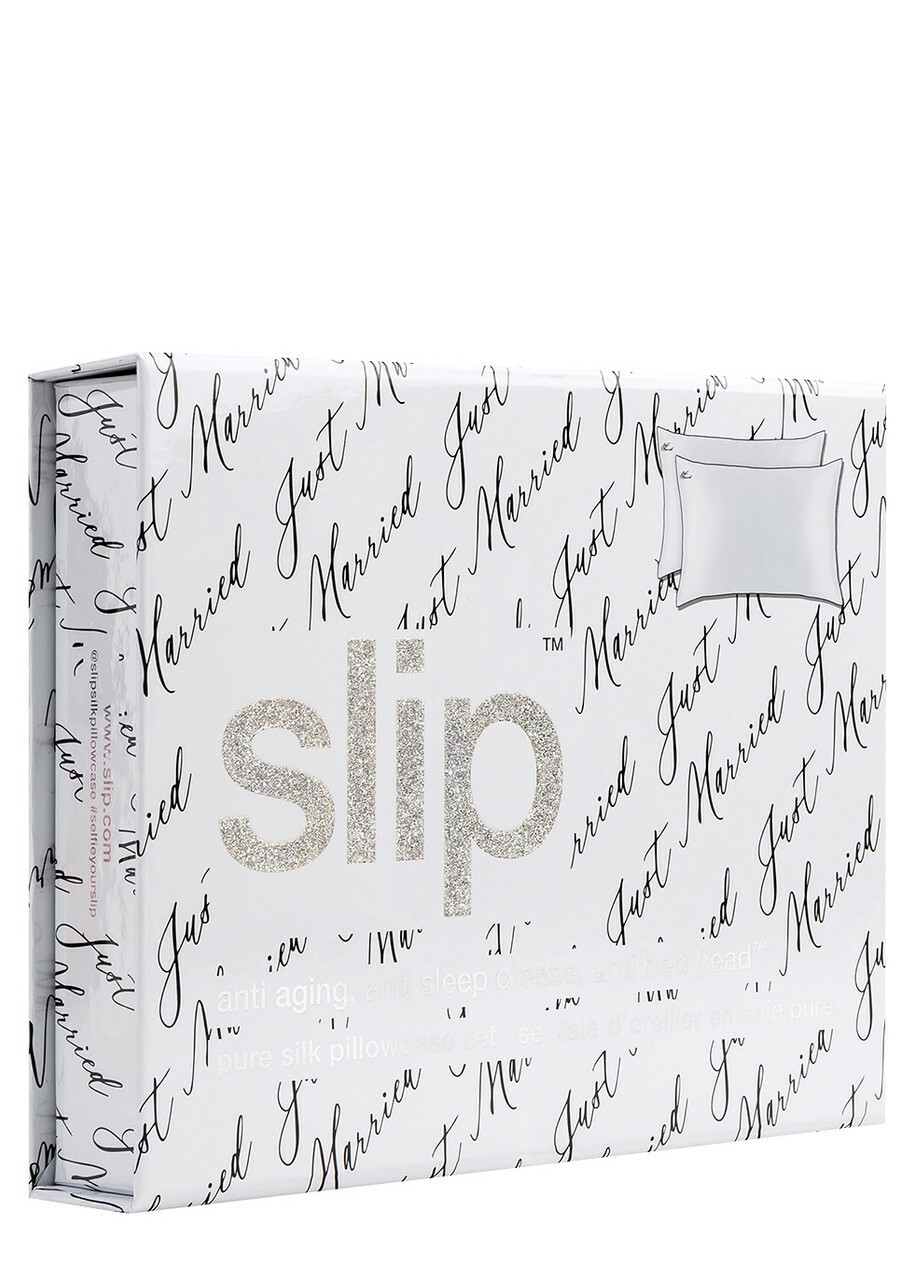 Slip Pure Silk Queen Pillowcase Duo - Just Married