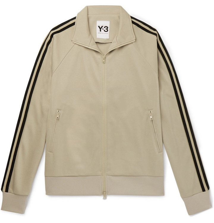 Photo: Y-3 - Striped Tech-Jersey Track Jacket - Beige