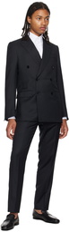 ZEGNA Black Peaked Lapel Suit