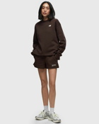 New Balance Linear Heritage French Terry Short Brown - Womens - Casual Shorts