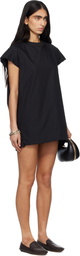 sacai Black Poplin Minidress