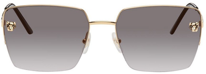 Photo: Cartier Gold 'Panthère De Cartier' Sunglasses
