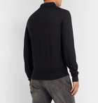 TOM FORD - Slim-Fit Cashmere and Silk-Blend Polo Shirt - Black