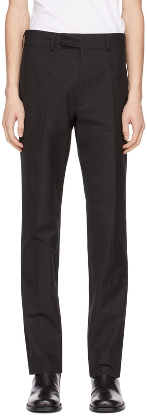 Photo: 3MAN Black Cotton Trousers