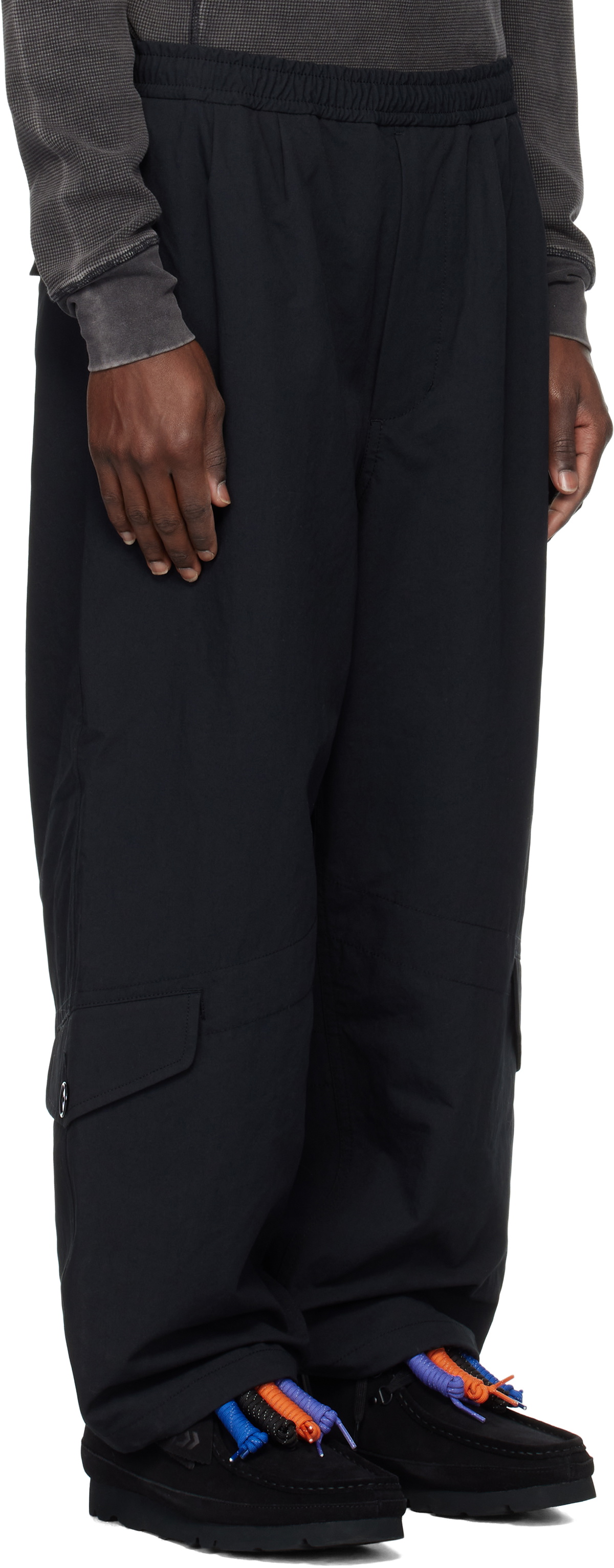 DAIWA PIER39 Black Tech Raf Flight Cargo Pants
