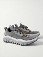 ON - Cloudaway Faux Suede-Trimmed Recycled-Mesh and Ripstop Running Sneakers - Gray