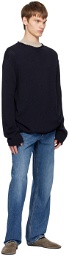 The Row Navy Anteo Sweater