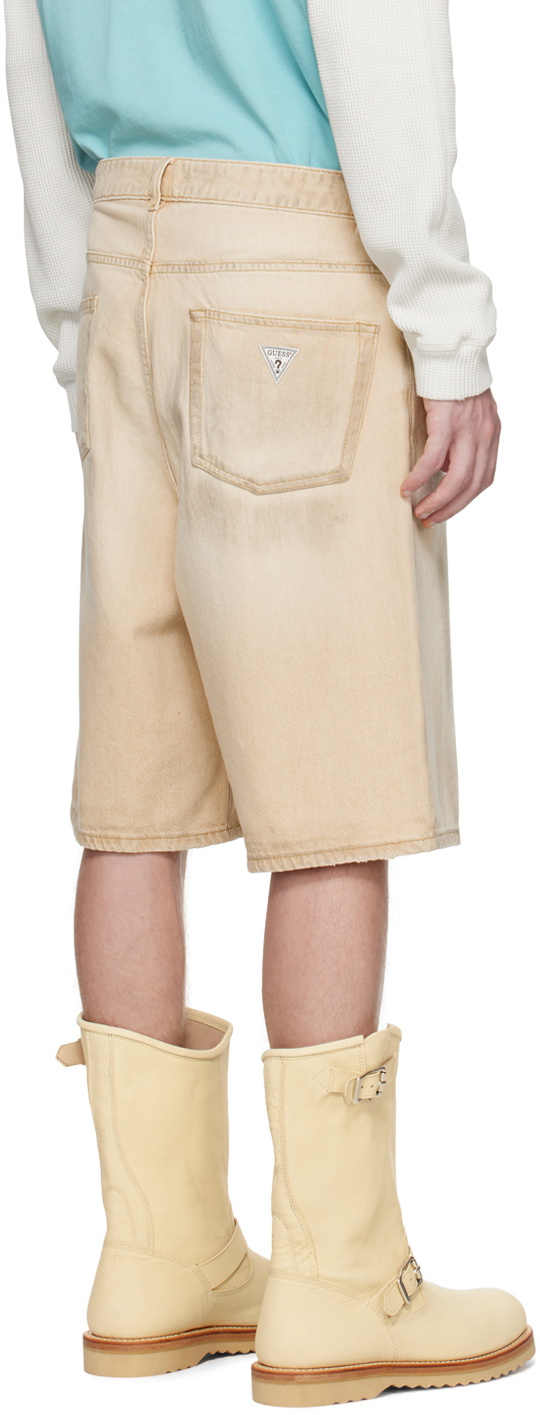 GUESS USA Tan Vintage Denim Shorts