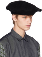 Y's Black Fastener Structured Hat