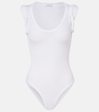 Alaïa Ribbed-knit bodysuit