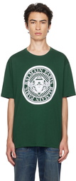 Balmain Green Flocked T-Shirt