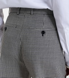 McQueen Gingham wool wide-leg pants