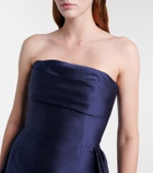 Solace London Strapless satin gown