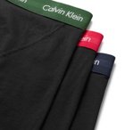 Calvin Klein Underwear - Three-Pack Stretch-Cotton Boxer Briefs - Black