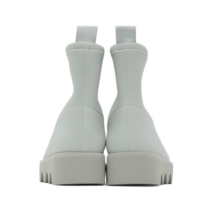 Issey Miyake Grey United Nude Edition Short Bounce Boots