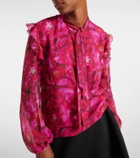 Giambattista Valli Floral silk georgette blouse
