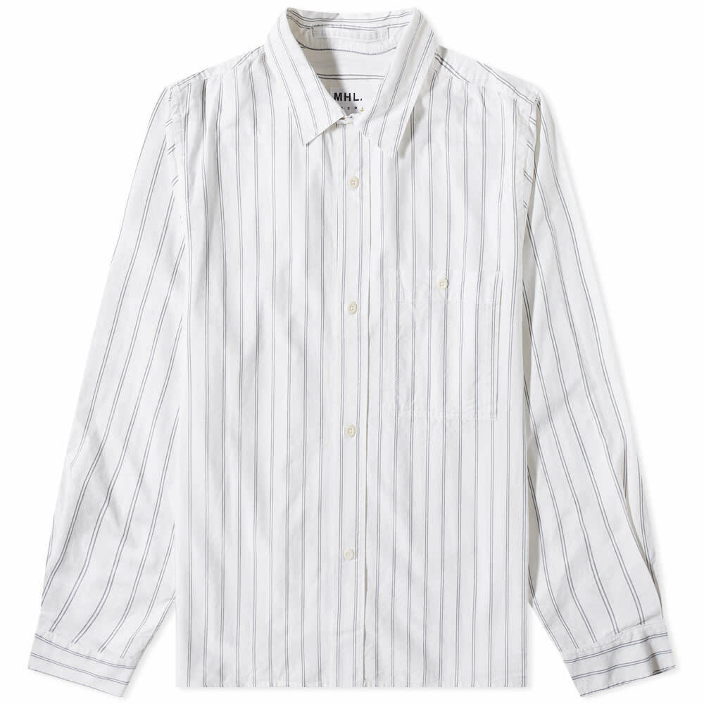 シャツ　MHL Margaret Howell MHL Overall Shirt Washed Cotton Poplin