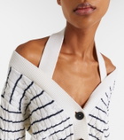 McQueen Cable-knit striped cardigan