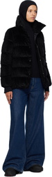 Moncler Black Virgin Wool Hoodie