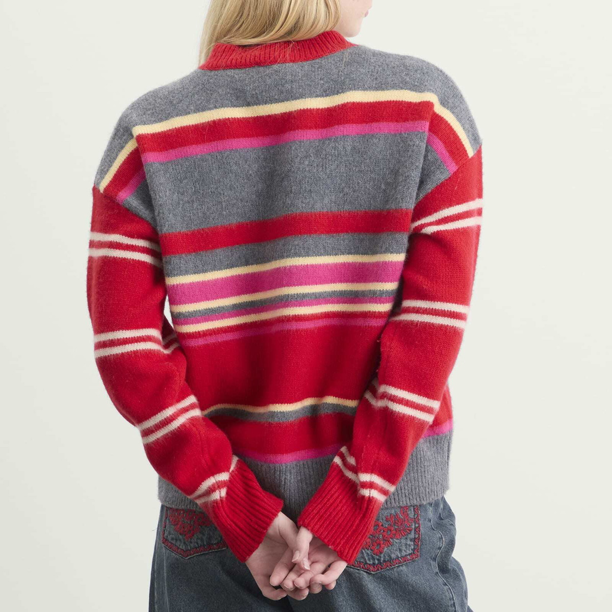 Damson Madder Women's Rene V Jumper in Multi