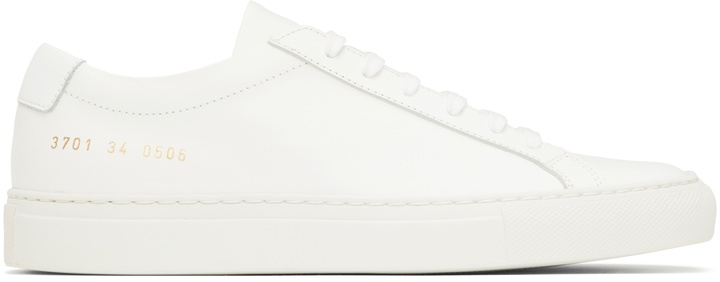 Photo: Common Projects White Original Achilles Low Sneakers