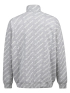 BALENCIAGA - Allover Logo Cotton Turtleneck Sweater