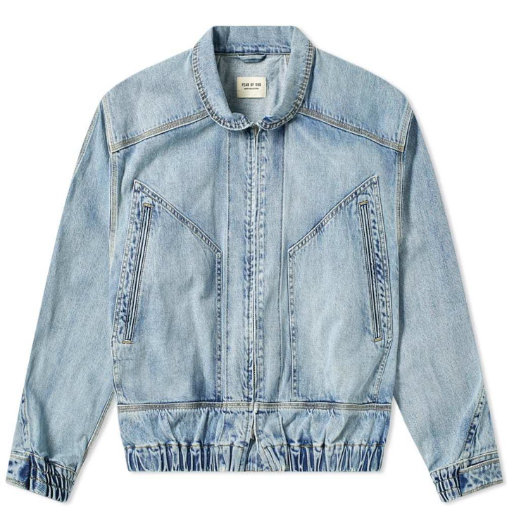 Photo: Fear Of God Denim Track Jacket Vintage Indigo