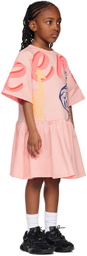 Kenzo Kids Pink Kenzo Paris Printed Dress
