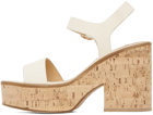 Gabriela Hearst Off-White Sardis Wedge Sandals