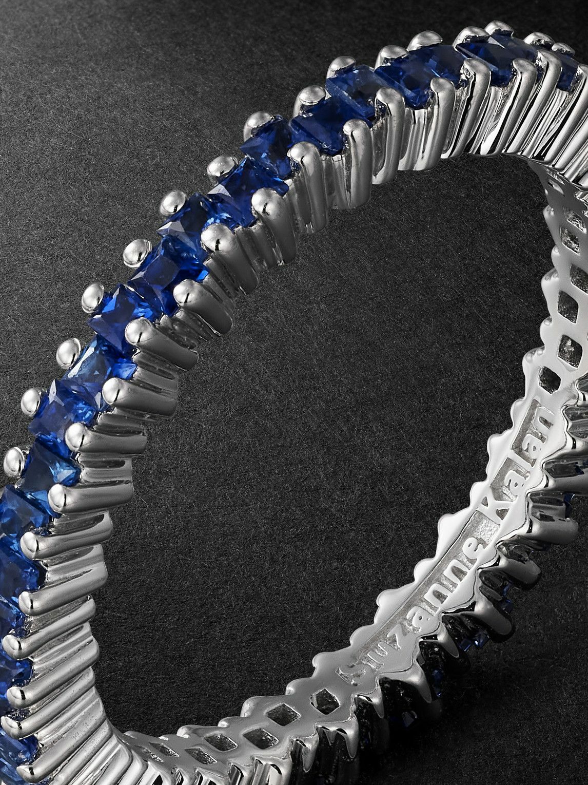 Suzanne Kalan - White Gold Sapphire Ring - Blue