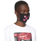 Off-White Black and Pink Arrows Mask