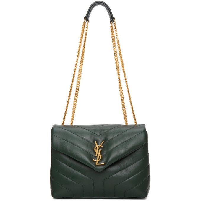 YSL Forest Green Loulou Small Bag – The Closet
