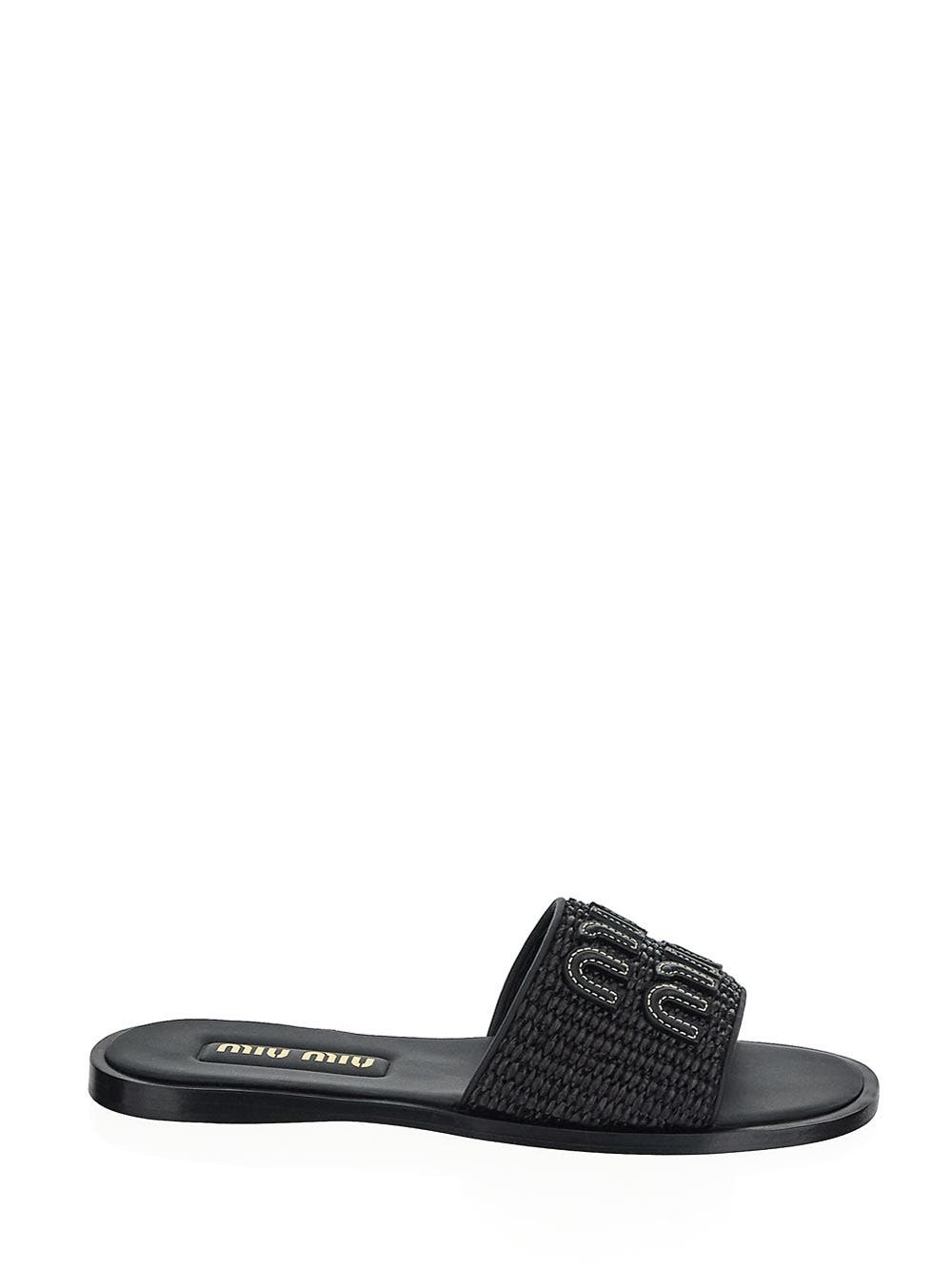 Miu Miu Logo Slipper