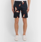 Paul Smith - Slim-Fit Printed Cotton-Blend Shorts - Blue