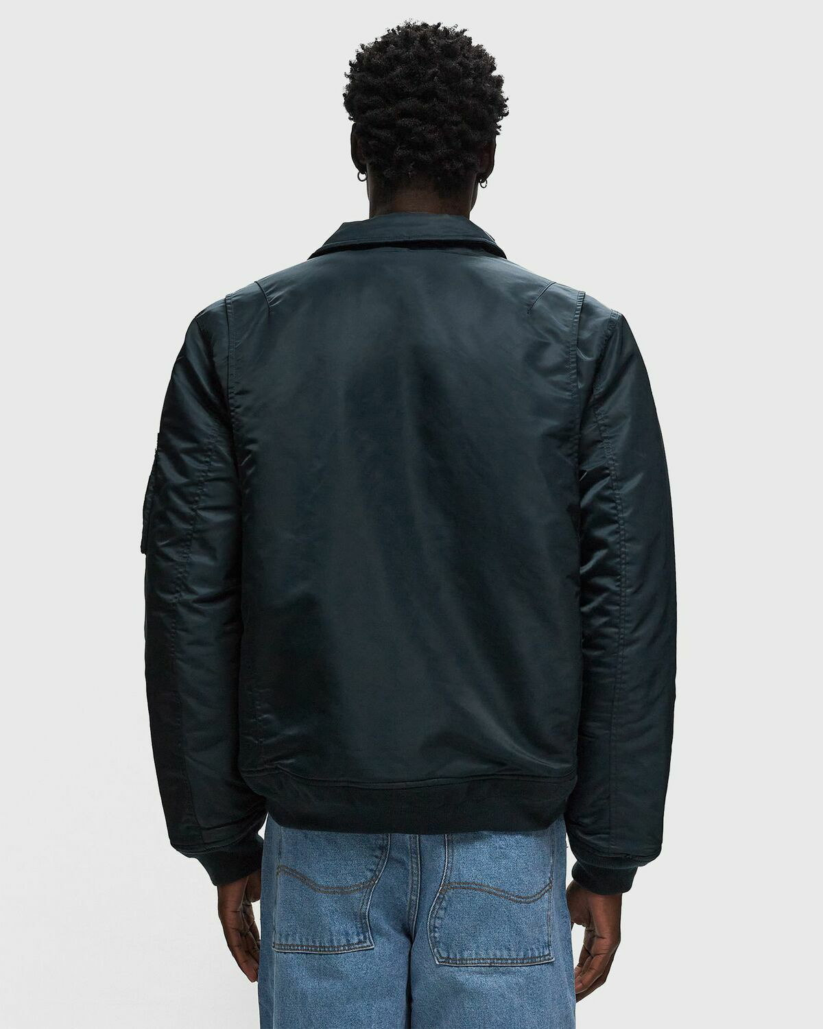 Schott Nyc X Bstn 210100 Rs Jacket Blue Bomber Jackets Schott